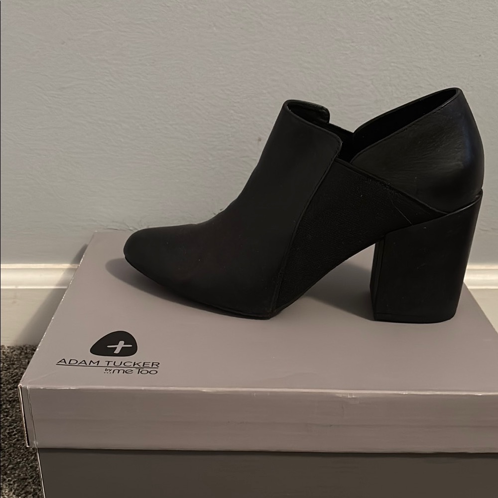 Adam Tucker Black Ankle Boots for Women